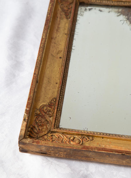 antiguo espejo frances restauracion 1830 cristal al mercurio