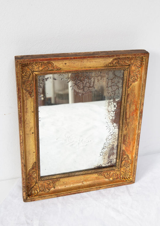 antiguo espejo frances restauracion 1830 cristal al mercurio